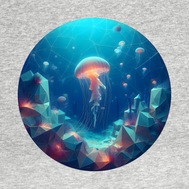 Low Poly Jellyfish by Antipodal point